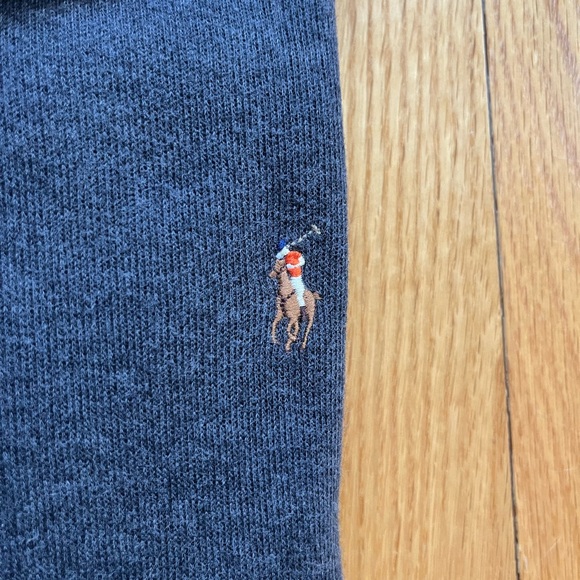 Polo Ralph Lauren Men’s 1/4 Zip Up Sweater Pullover Estate Rib XL Dark Gray - Picture 3 of 3